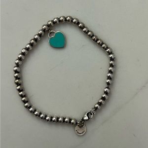 Tiffany & Co. Blue heart bracelet in silver